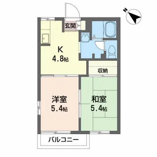 ディアスZEN B【2階】の間取り