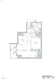 ワンルーフレジデンス中野【9階】の間取り