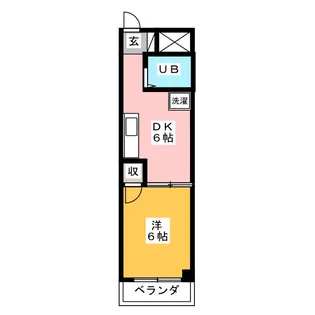 森ビル1【4階】の間取り