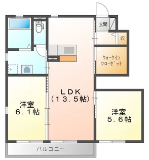 アザレア A【1階】の間取り