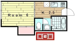 木下ハイツ【2階】の間取り
