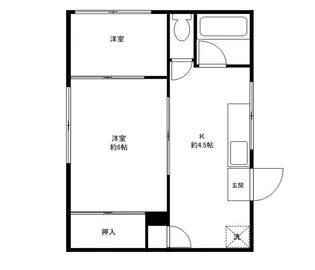 マルミチコーポ【2階】の間取り