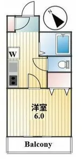 メゾンアカネ【2階】の間取り