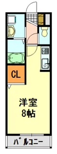 ラッキーベル鈴幸B【2階】の間取り