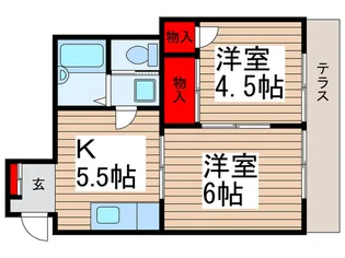 エスペラント立澤【1階】の間取り