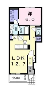 ローズ ヒルズH【1階】の間取り