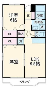 メゾンラフィーネ【2階】の間取り