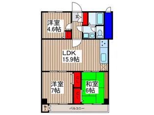 興栄マンションしらはた【2階】の間取り