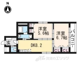 エスポワール麩屋町【5階】の間取り