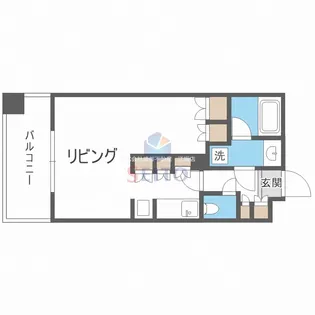アパートメンツ江坂【3階】の間取り