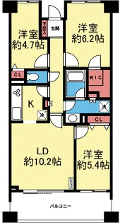 CASSIA横濱ガーデン山【1階】の間取り