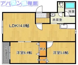 Demain (ドゥマン)【1階】の間取り