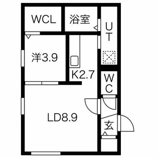リヴィエール福住11【4階】の間取り