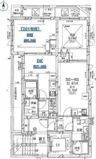 ピアコートTM武蔵関弐番館【2階】の間取り