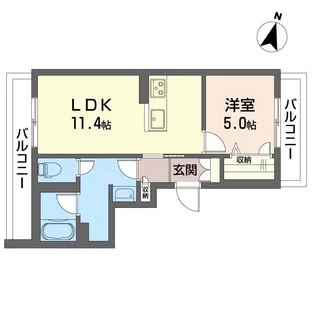 グレイスレジデンス【3階】の間取り