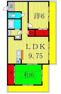 日勝堂ビル【7階】の間取り