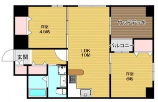 ワイズコート難波イースト【8階】の間取り