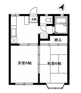メゾンプリムラ【1階】の間取り