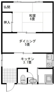 荒井荘【2階】の間取り