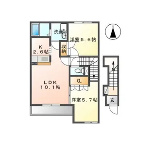 Mau Pualani(マウ プアラニ)【2階】の間取り