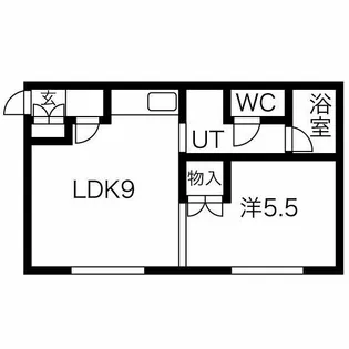 ノースリバーちとせ【2階】の間取り