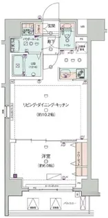 GENOVIA錦糸町IIskygarden【6階】の間取り