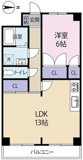 沢田コーポ【4階】の間取り
