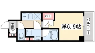 EXE北大阪【9階】の間取り