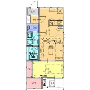 F+style藤井寺道明寺3号館【3階】の間取り