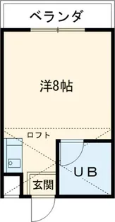 メゾンカツカワ【2階】の間取り