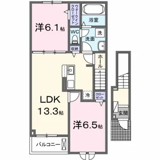 パークアクシス藤岡 ABCDE【2階】の間取り