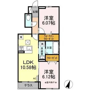 セレナ【1階】の間取り