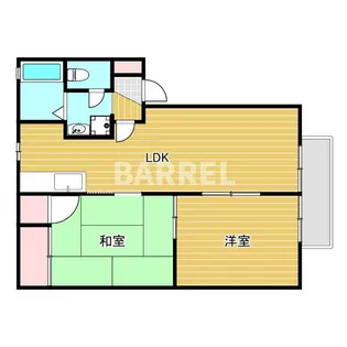 日恵ハイツB棟【2階】の間取り