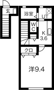 Arrotsk(アルトスク)A棟【2階】の間取り