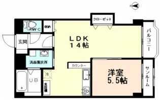 グレイスハイム【5階】の間取り