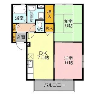 Liberty Bell20 B棟【2階】の間取り