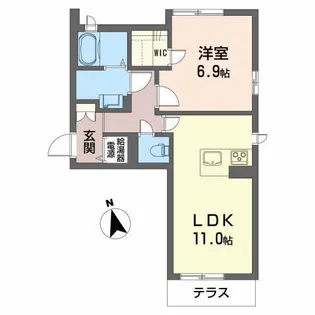 ニューベレオ天童【1階】の間取り
