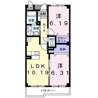 グランアビタシオン【1階】の間取り