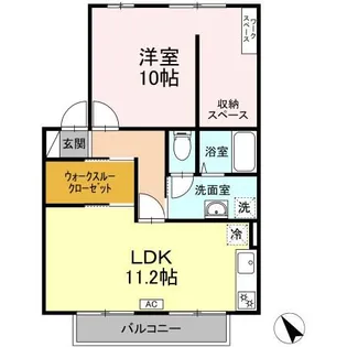 シャルムi B棟【2階】の間取り