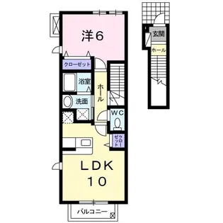 ブル アルベロ【2階】の間取り