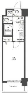 エンクレスト赤坂弐番館【7階】の間取り