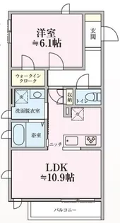 ジュネスハイム早宮【1階】の間取り