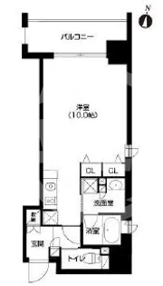 アーバネックス北浜【10階】の間取り