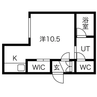 SERENE GARDEN桑園【1階】の間取り