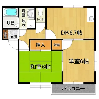 ハイツエトワール【1階】の間取り