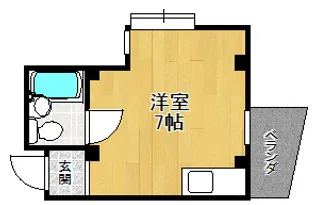 シャトー甲陽【3階】の間取り