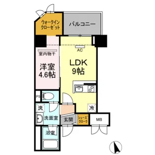 リモッカ大手町【10階】の間取り