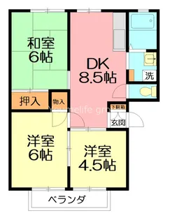 アーバンさつき【3階】の間取り