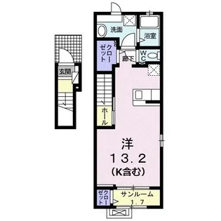 ガリーナタウン睦 A【2階】の間取り