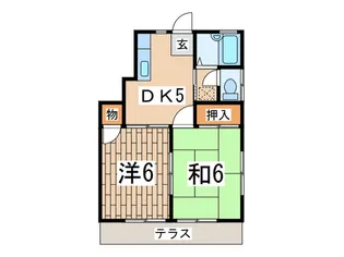 コーポコスモス【1階】の間取り